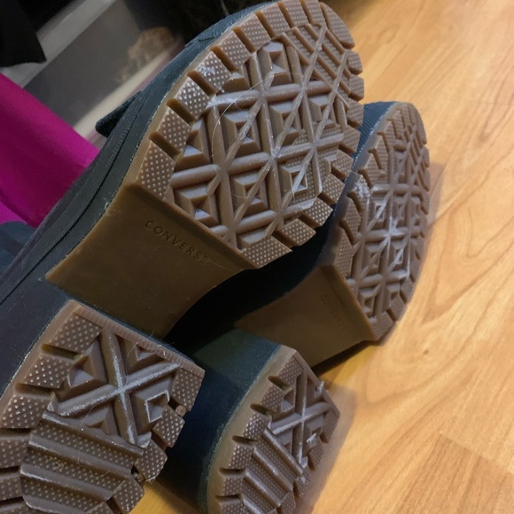 Converse Combat Boots, EUC size 7.5 Black - Picture 6 of 7